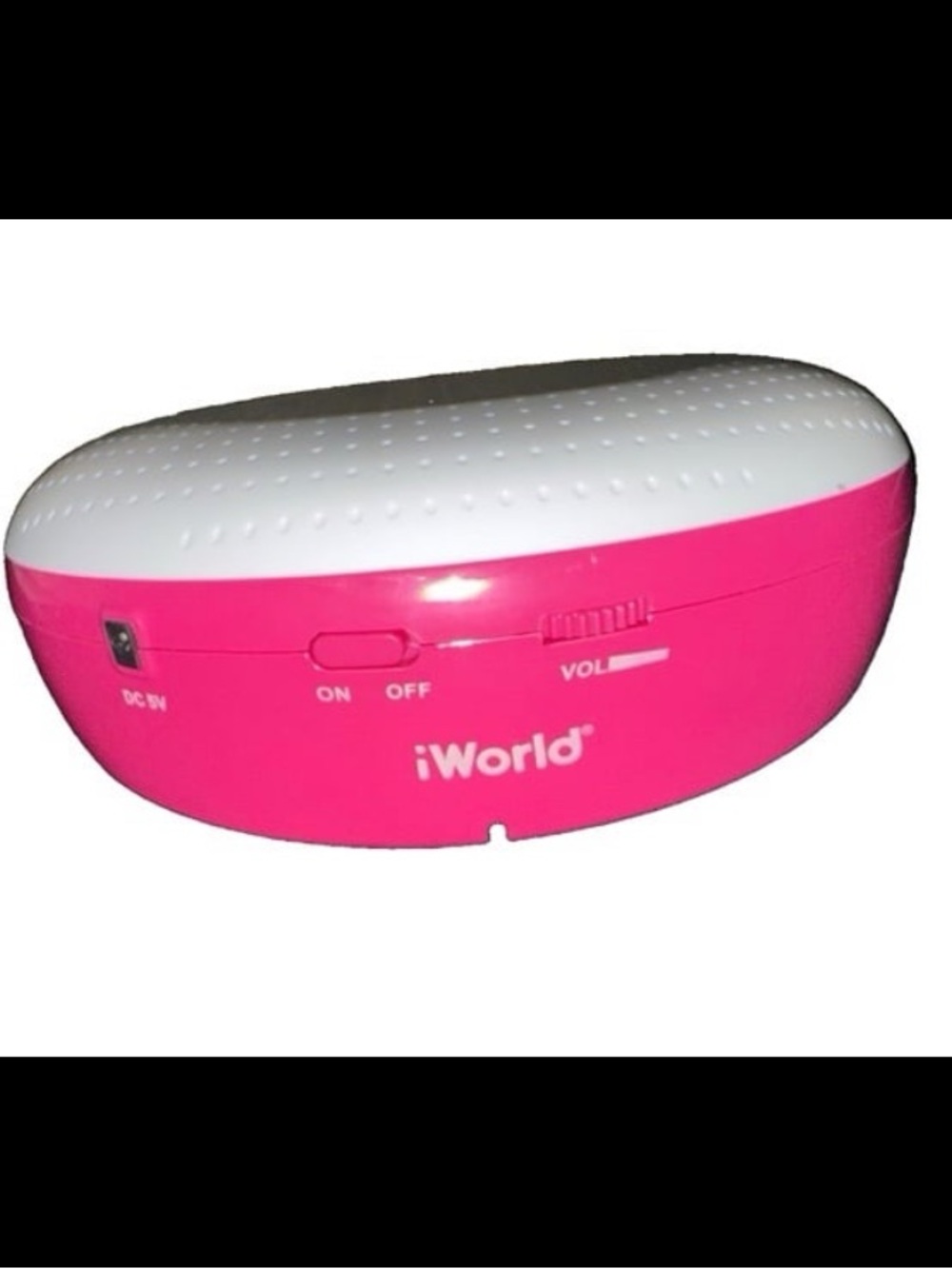 iWorld Tablet Audio System Pink & White